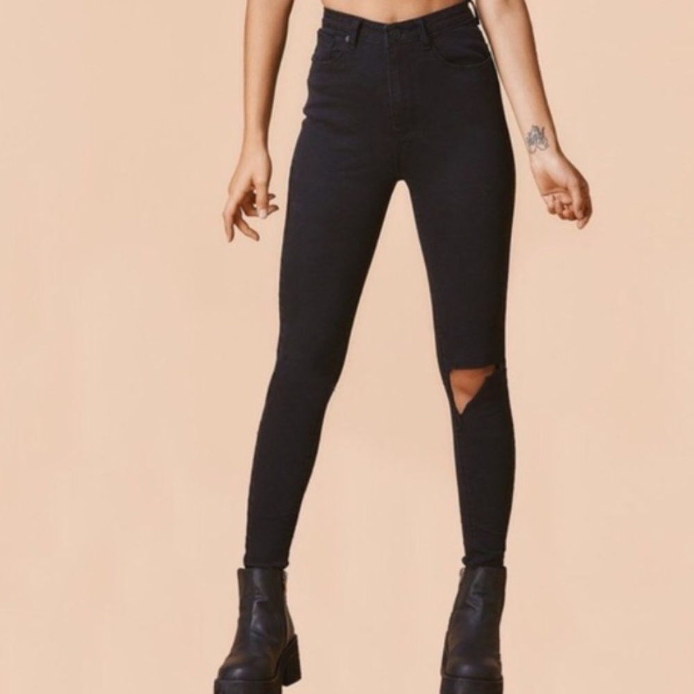 UNIF Push Jeans in Charcoal